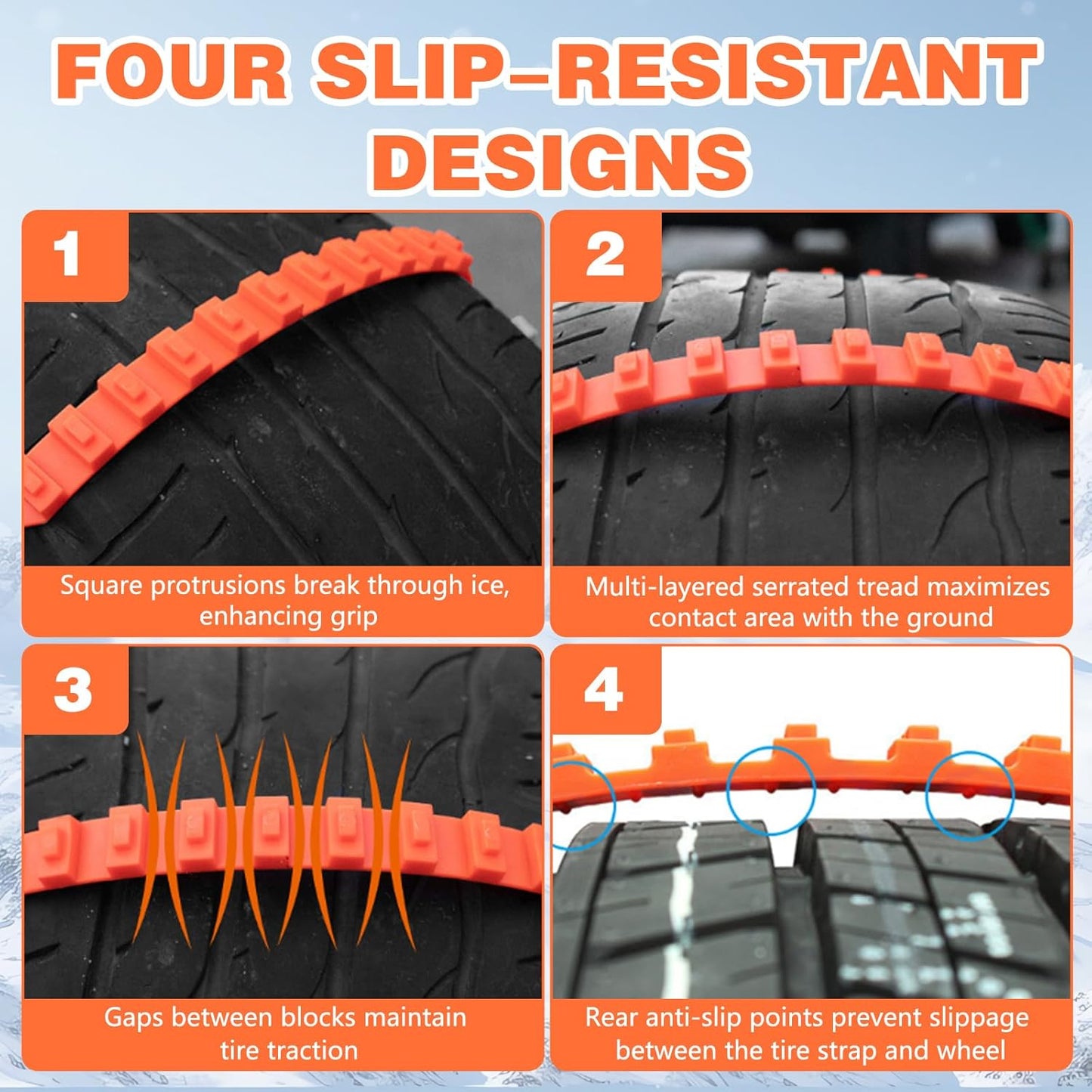 GripTies™ Emergency Tire Traction